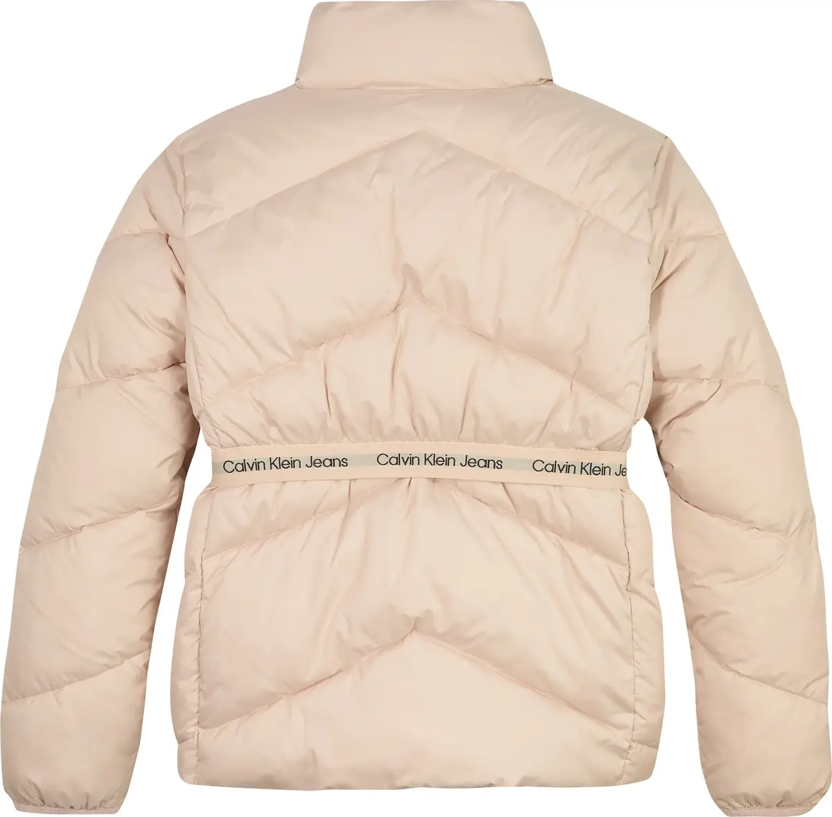 Calvin Klein LOGO TAPE LIGHT JACK Kadın Kahverengi Şişme Mont