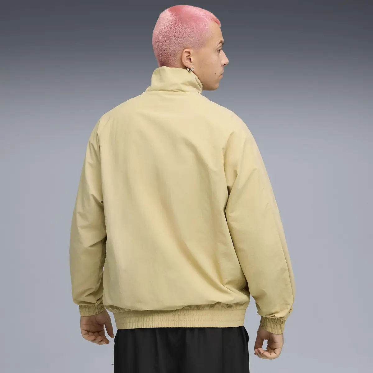 Puma T7 Cargo Track Jacket Gri Erkek Fermuarlı Ceket