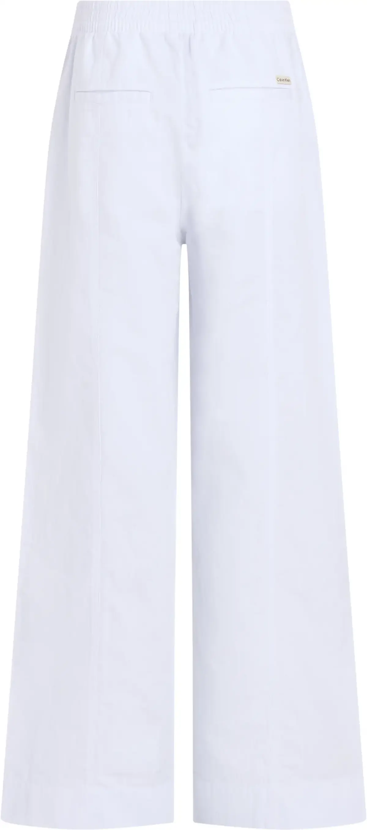 Calvin Klein SOFT LINEN PANT Kadın Beyaz Pantolon