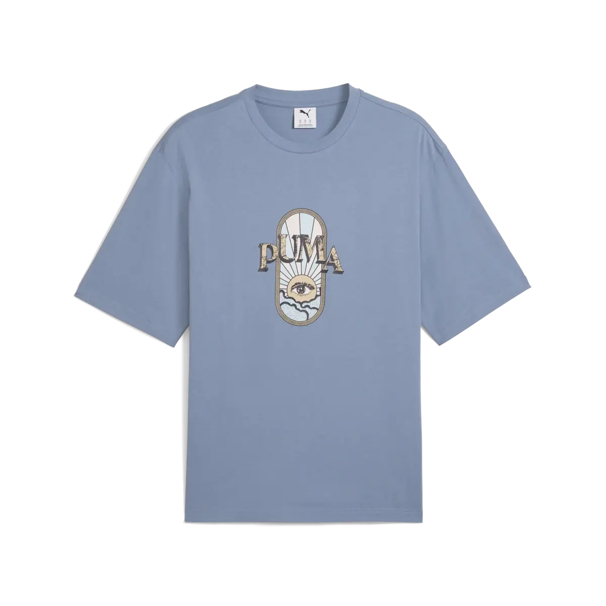 Puma GRAPHIC Tee Mavi Erkek T-Shirt & Polo