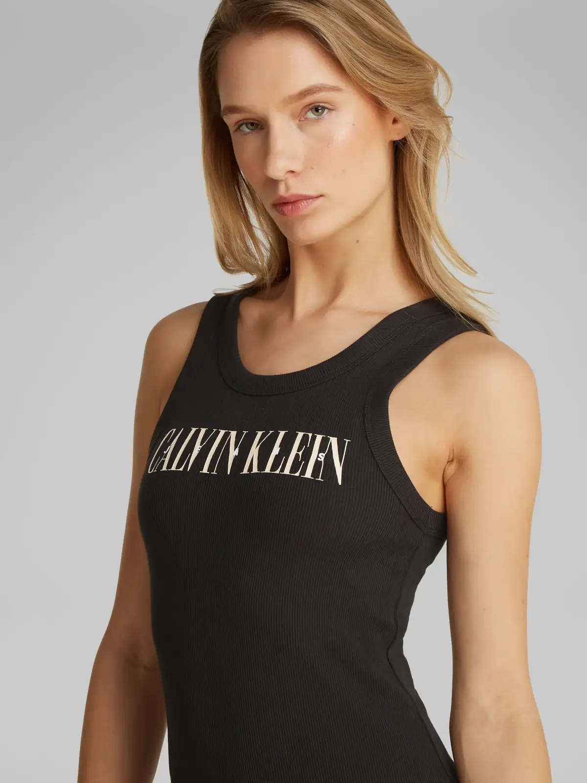 Calvin Klein VARSITY Siyah Kadın Mini Elbise