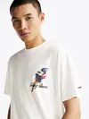 Tommy Hilfiger TJM RLX NOVELTY 2 GM, YBL Beyaz Erkek T-Shirt & Polo