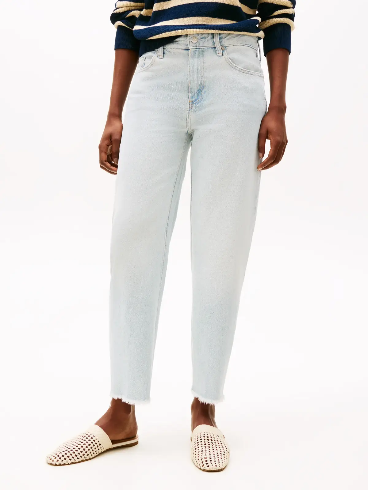 Tommy Hilfiger TAPERED RW A SKY, 1AB Mavi Kadın Jean Pantolon