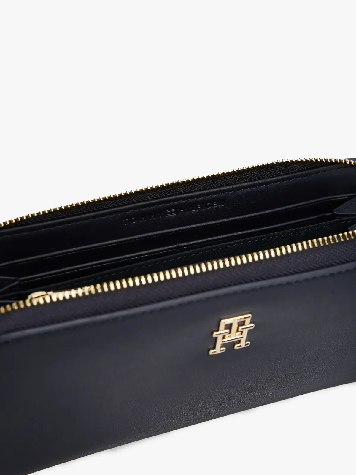 Tommy Hilfiger TH LOGOTAPE LRG ZA, DW6 Siyah Kadın Cüzdan