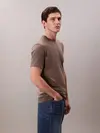 Calvin Klein SS SMOOTH CTTN SOLID CREWNK TEE Kahverengi Erkek Tişört