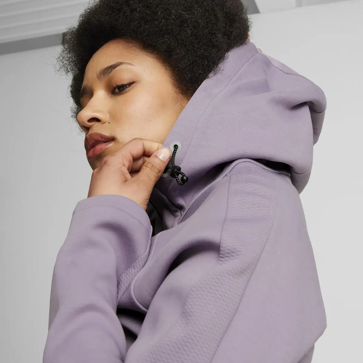 Puma EVOSTRIPE Full-Zip Hoodie Mor Kadın Fermuarlı Ceket