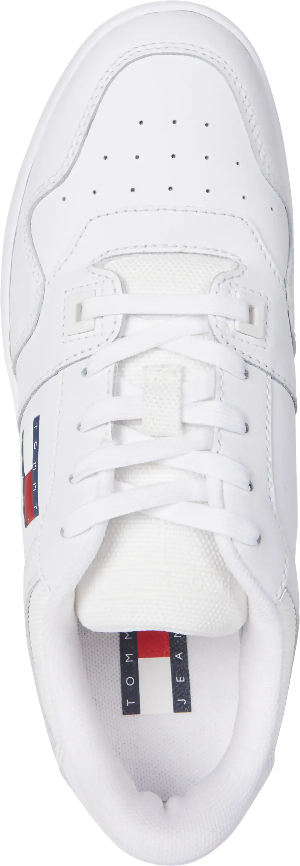 Tommy Hilfiger TJW RETRO BASKET ESS, YBS Beyaz Kadın Spor Ayakkabı & Sneaker