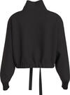 Calvin Klein WAIST DRAWCORD ROLLN Kadın Siyah Sweatshirt