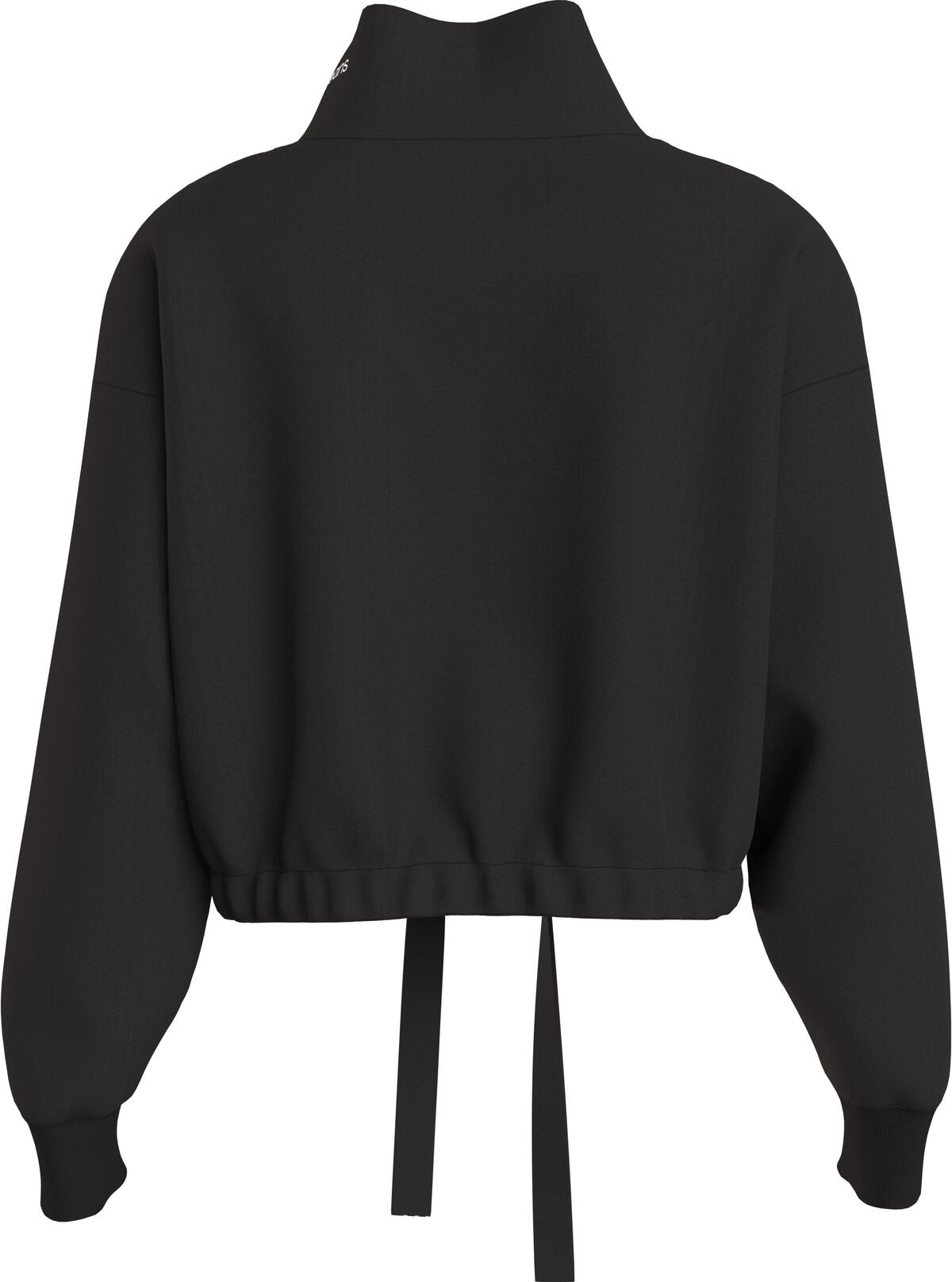 Calvin Klein WAIST DRAWCORD ROLLN Kadın Siyah Sweatshirt