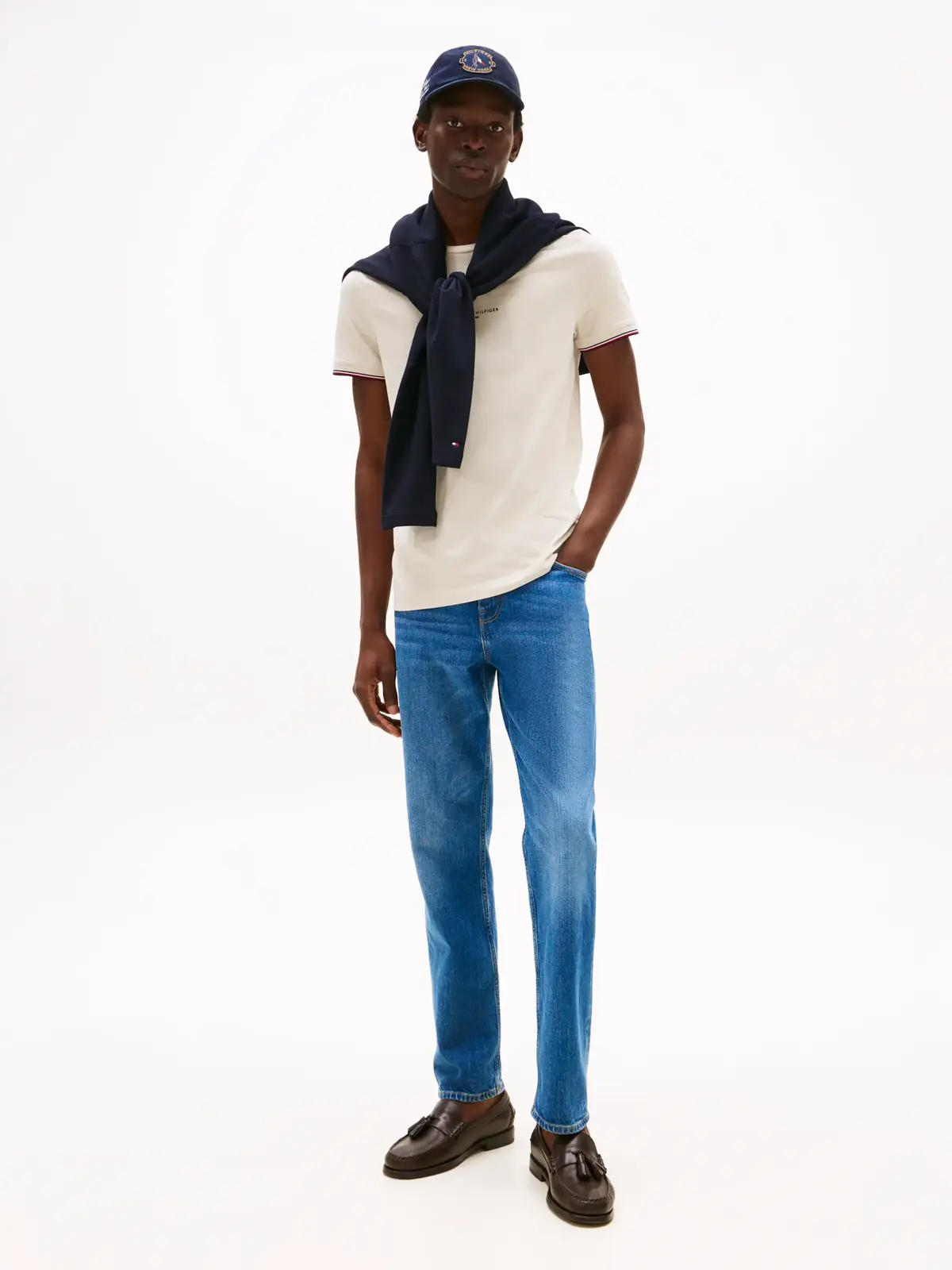 TOMMY LOGO TIPPED TE, ACG