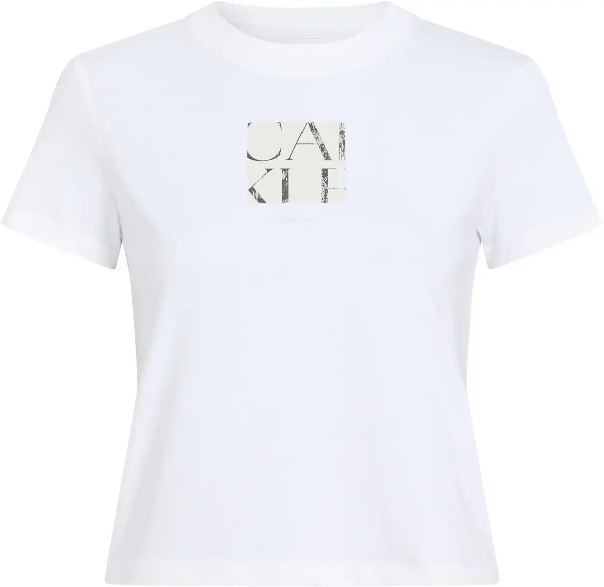 Calvin Klein FRONT PHOTO GRAPHIC, YAA Beyaz Kadın T-Shirt & Polo