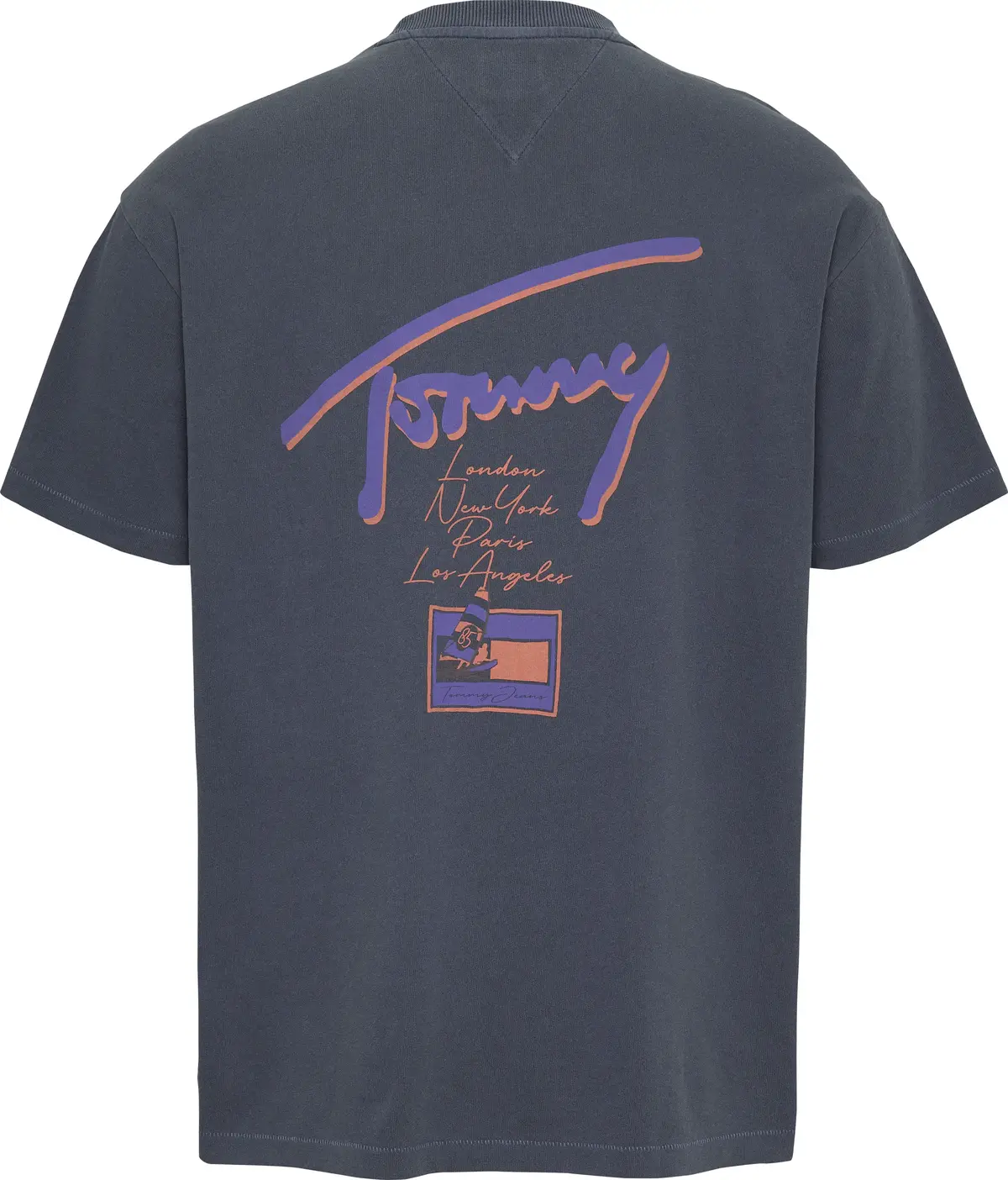 Tommy Hilfiger TJM RLX FADED GRAPHI, C1G Lacivert Erkek T-Shirt & Polo