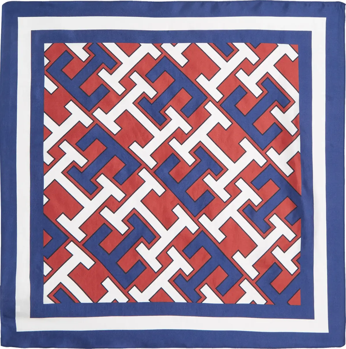 Tommy Hilfiger ICONIC MONOGRAM SILK Kadın Renkli Eşarp