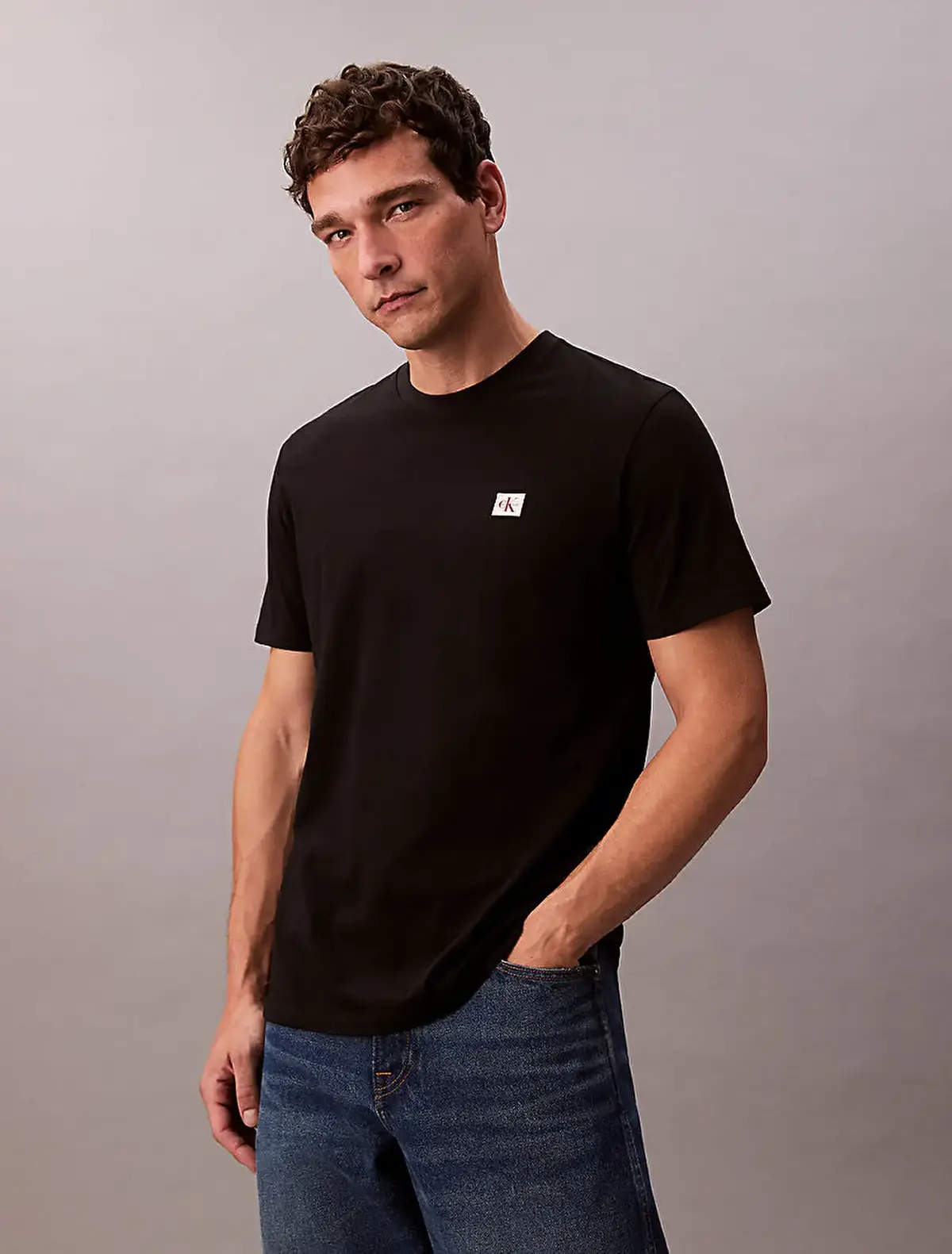 Calvin Klein SS BADGE 30S JERSEY CLASSIC TEE Siyah Erkek Tişört Calvin Klein SS BADGE 30S JERSEY CLASSIC TEE Siyah Erkek Tişört
