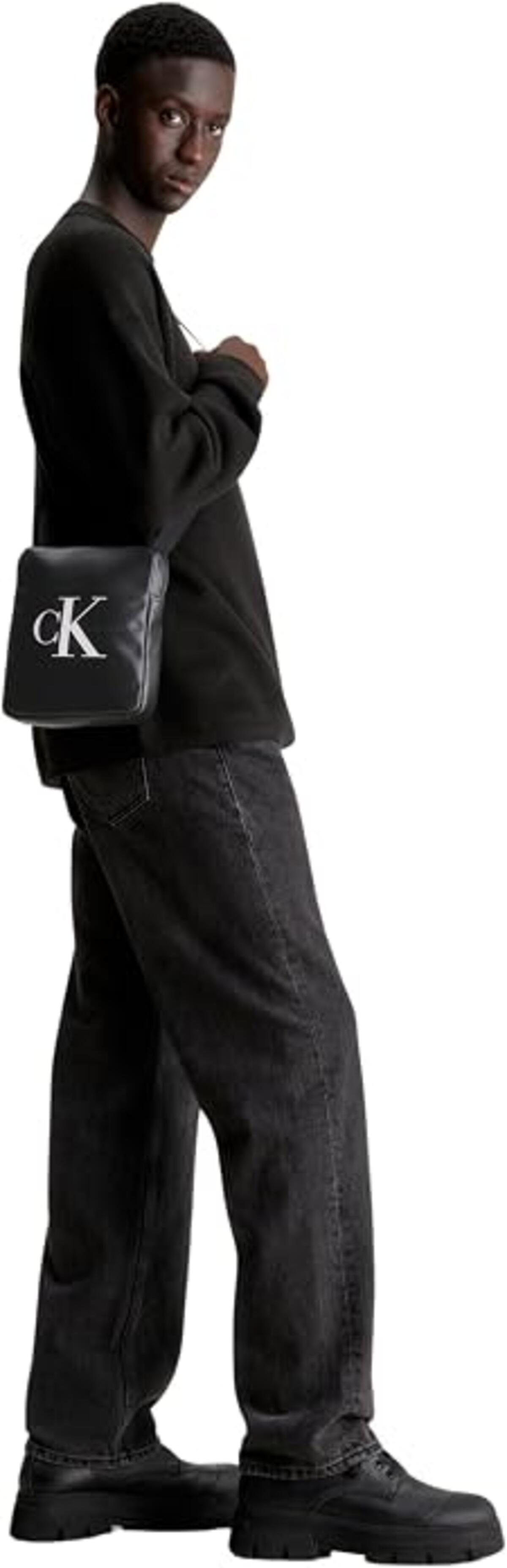 Calvin Klein MONOGRAM SOFT REPORT, BEH Siyah Erkek Çanta