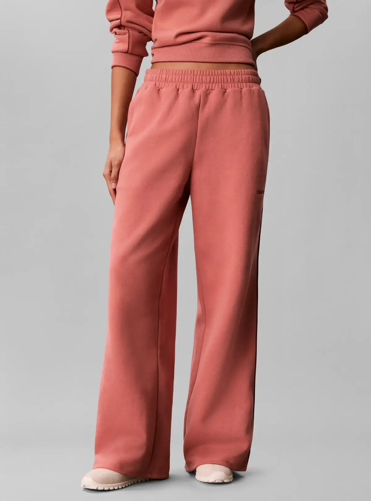 Calvin Klein BRUSHED FRENCH TERRY, F11 Pembe Kadın Eşofman Altı