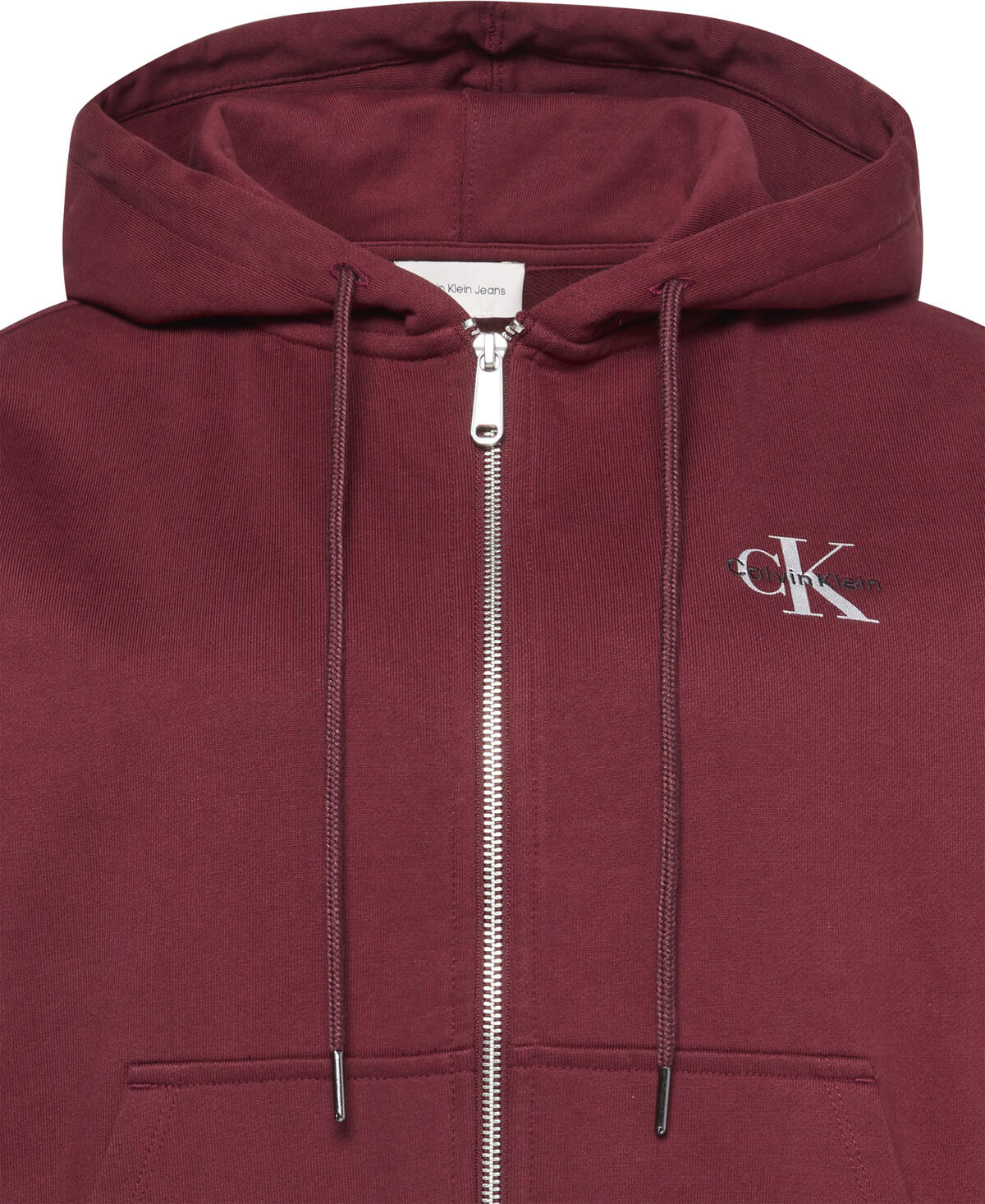 Calvin Klein MONOLOGO FRENCH TERRY FZ BF HOOD Kırmızı Kadın Sweatshirt Calvin Klein MONOLOGO FRENCH TERRY FZ BF HOOD Kırmızı Kadın Sweatshirt