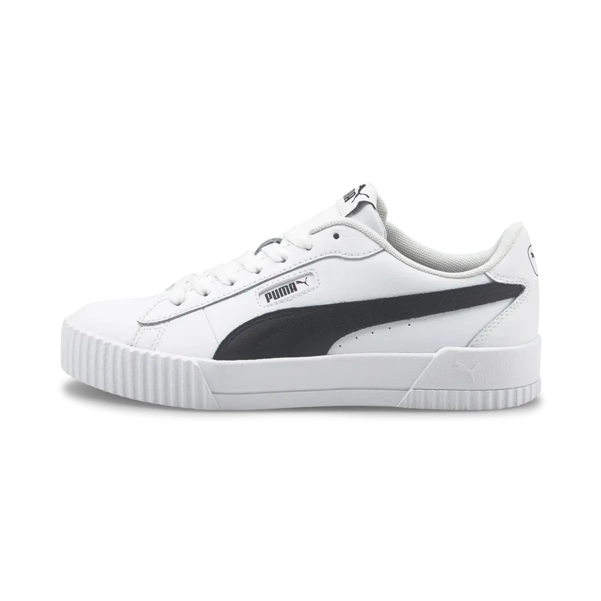 Puma Carina Crew Puma White-Puma Black Beyaz Kadın Günlük Spor Ayakkabı