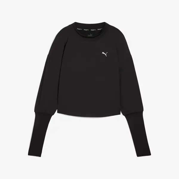Puma STUDIO CLOUDSPUN CREW Siyah Kadın Sweatshirt