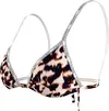 Calvin Klein TRIANGLE-RP-PRINT Kadın Kahverengi Bikini Üstü