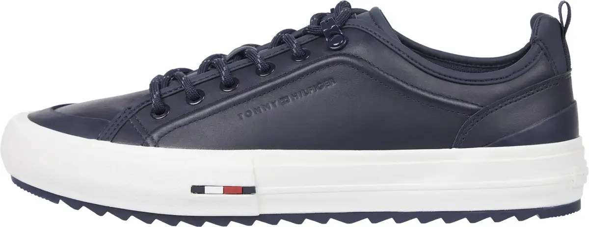 Tommy Hilfiger TH HI VULC CLEAT LOW, DW5 Siyah Erkek Spor Ayakkabı & Sneaker