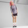Puma DARE TO Oversized Cutout Tee Mor Kadın T-Shirt