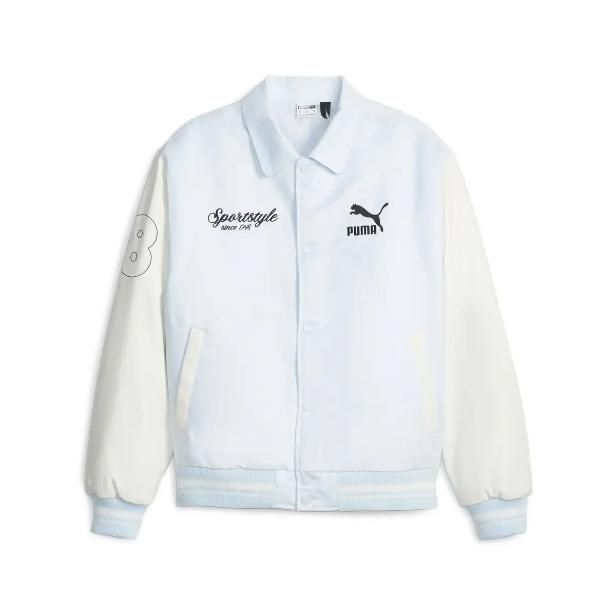 PUMA TEAM Varsity Jacket Mavi Erkek Ceket