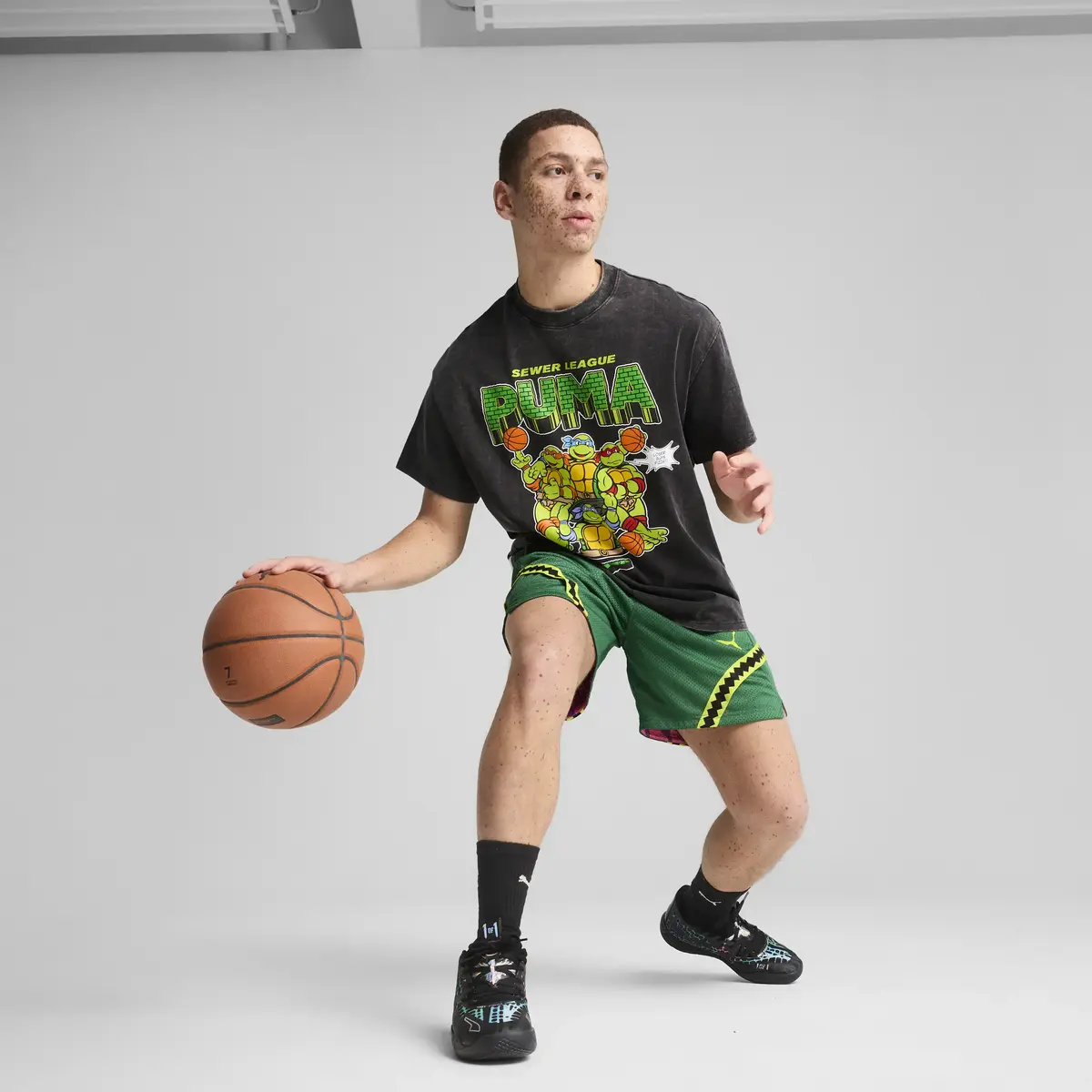 Puma MB.01 TMNT Baxter Stockman Siyah Unisex Basketbol Ayakkabısı