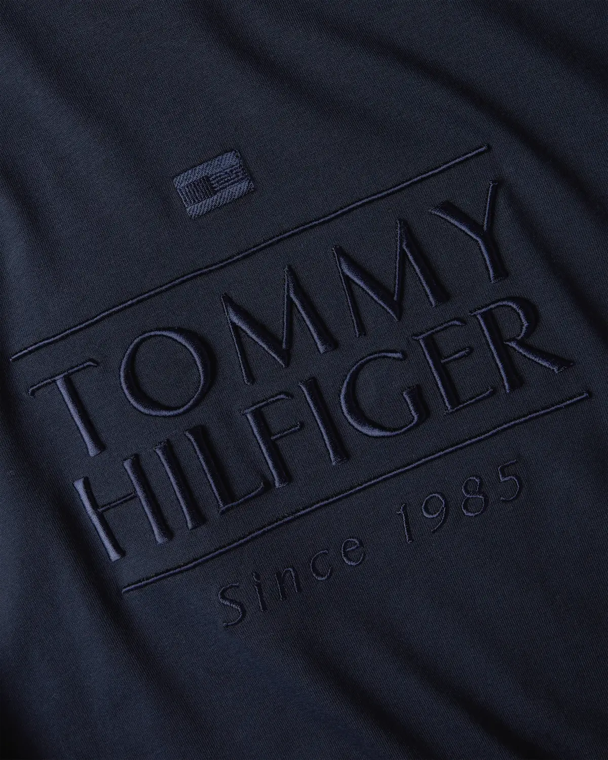 Tommy Hilfiger HILFIGER EMBROIDERY, DW5 Siyah Erkek T-Shirt & Polo