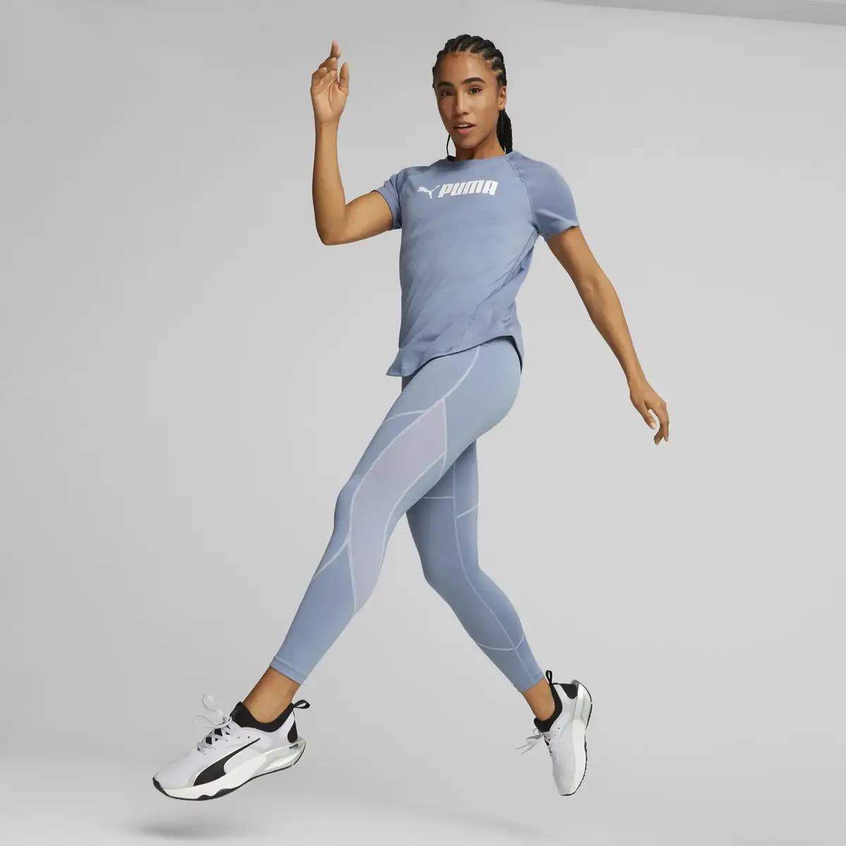Puma Fit Logo Tee Filtered Ash Kadın Performans T-Shirt