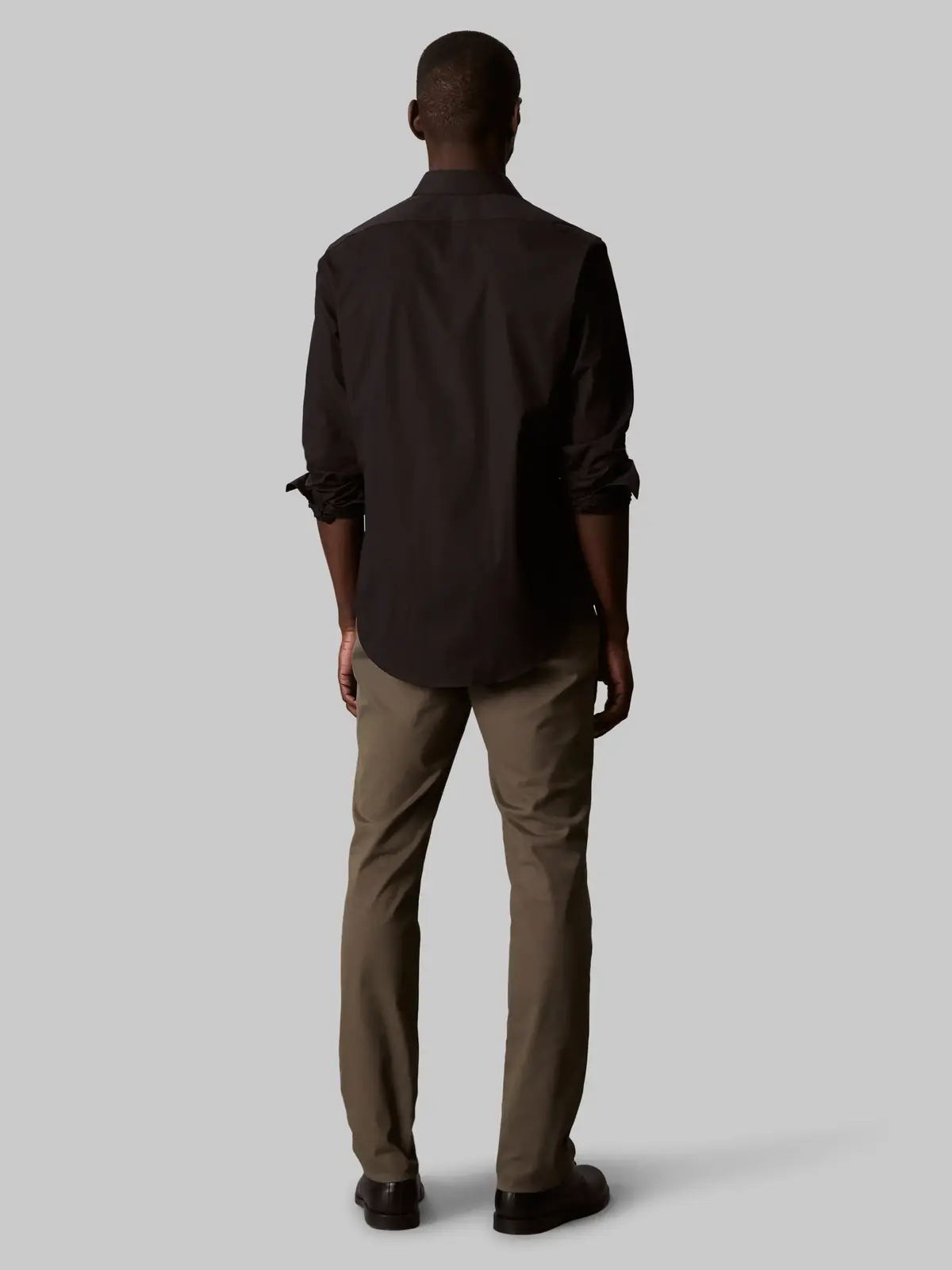 Calvin Klein REG ESNTL POPLIN STR Regular Fit Siyah Erkek Gömlek