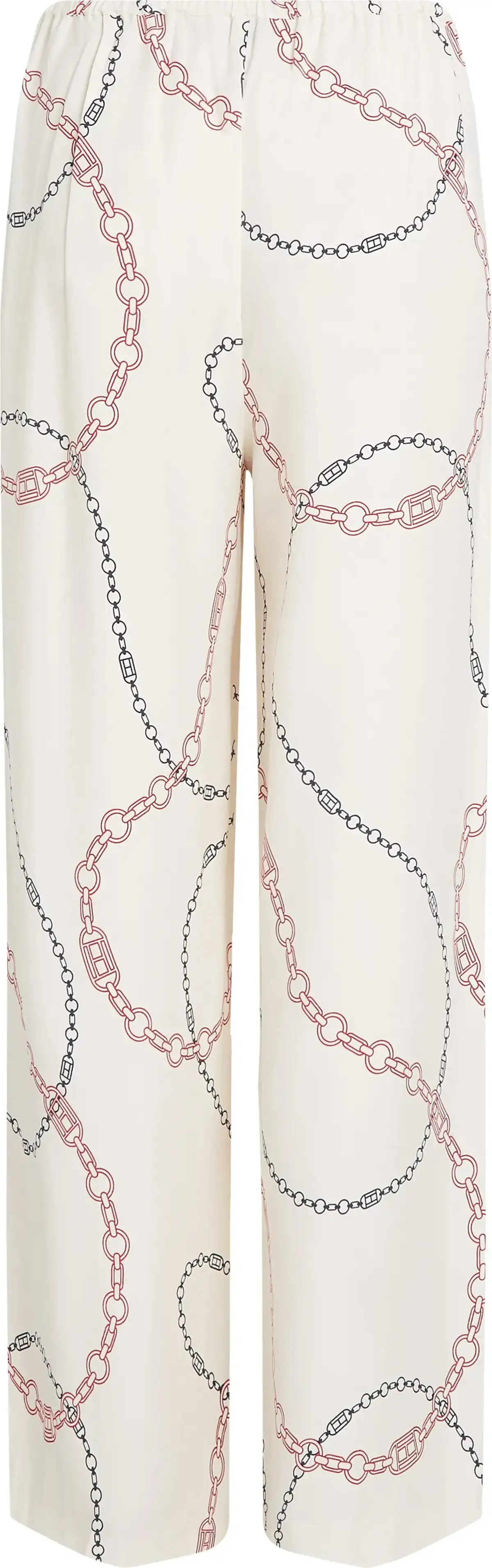 Tommy Hilfiger SOFT VISCOSE WOVEN P, 01V Beyaz Kadın Pantolon