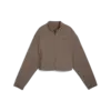 Puma W FASHION JACKET Kahverengi Kadın Fermuarlı Crop Üst