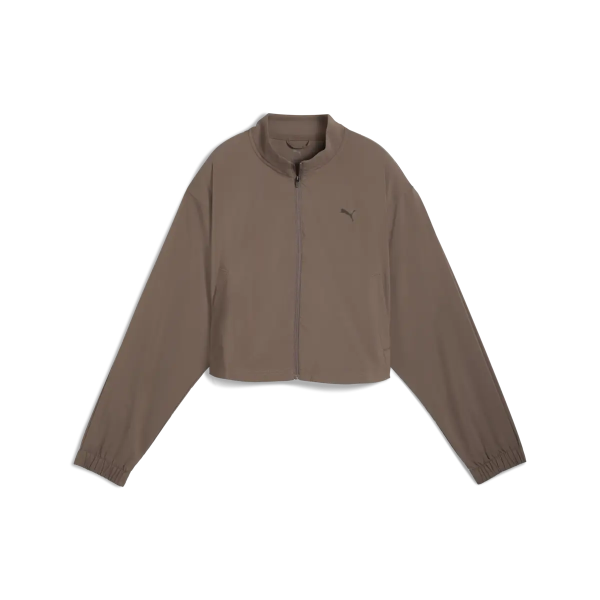 Puma W FASHION JACKET Kahverengi Kadın Fermuarlı Crop Üst