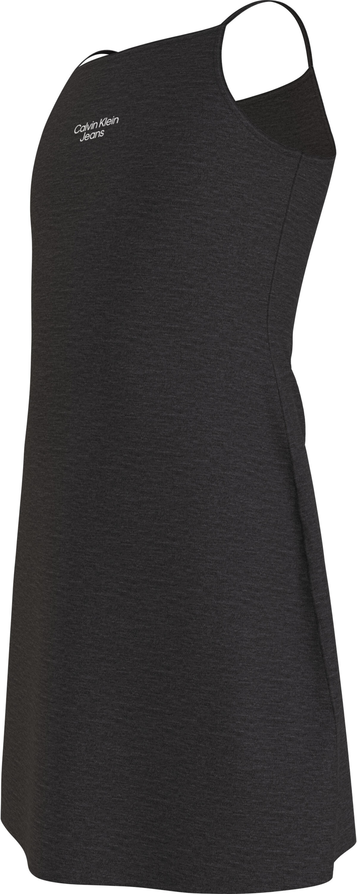 Calvin Klein STACK LOGO PUNTO STR Kadın Siyah Elbise