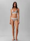 Calvin Klein LIGHTLY LINED BRALET Gri Sporcu Sütyeni Bralet