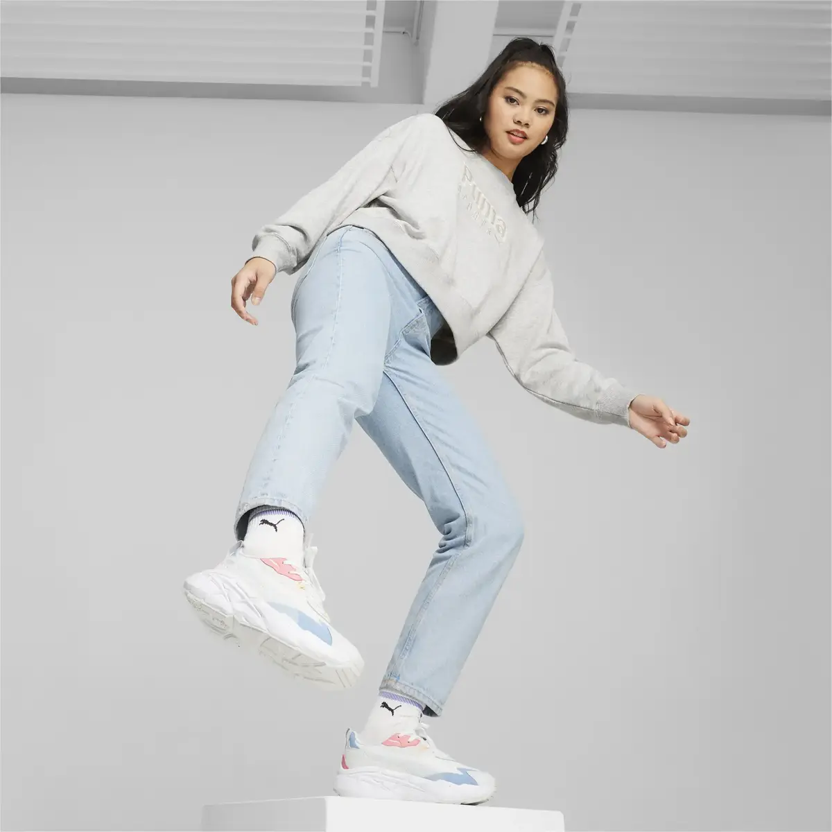Puma Spina Nitro Wns Beyaz Kadın Günlük Spor Ayakkabı