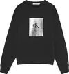 Calvin Klein FOIL LOGO FUTURE SWE Kadın Siyah Sweatshirt