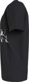 Calvin Klein GLITCHED CK LOGO TEE Erkek Siyah T-Shirt