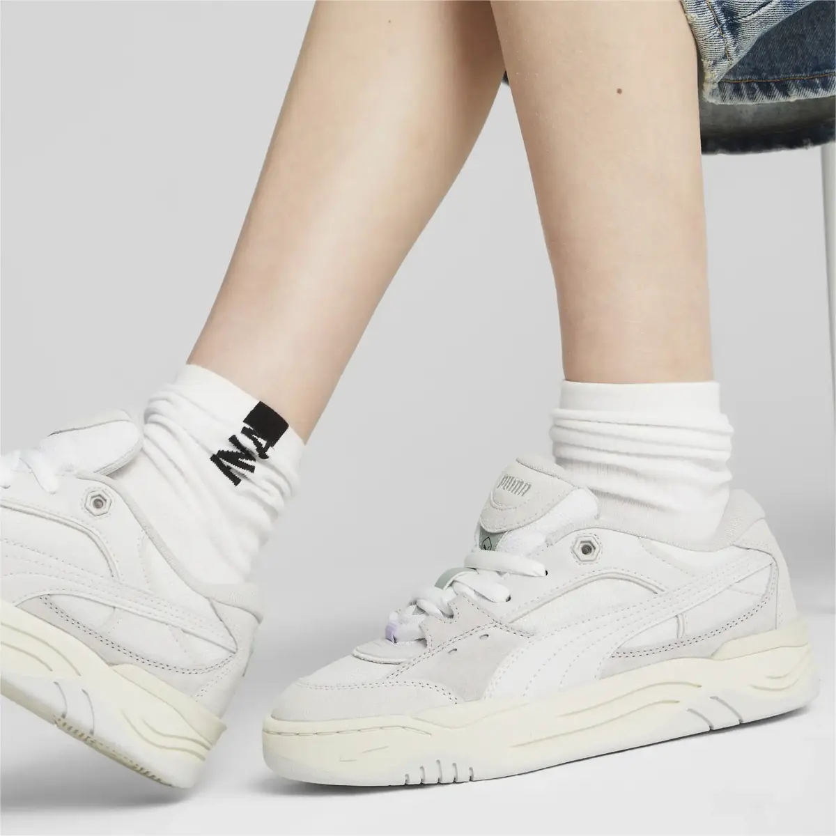 Puma-180 Gri Unisex Günlük Spor Ayakkabı