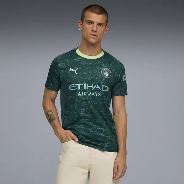 Puma MCFC 4th Jersey Replica Yeşil Erkek Forma