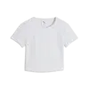 PUMA ESS Ribbed Baby Tee Krem Kadın T-Shirt & Polo
