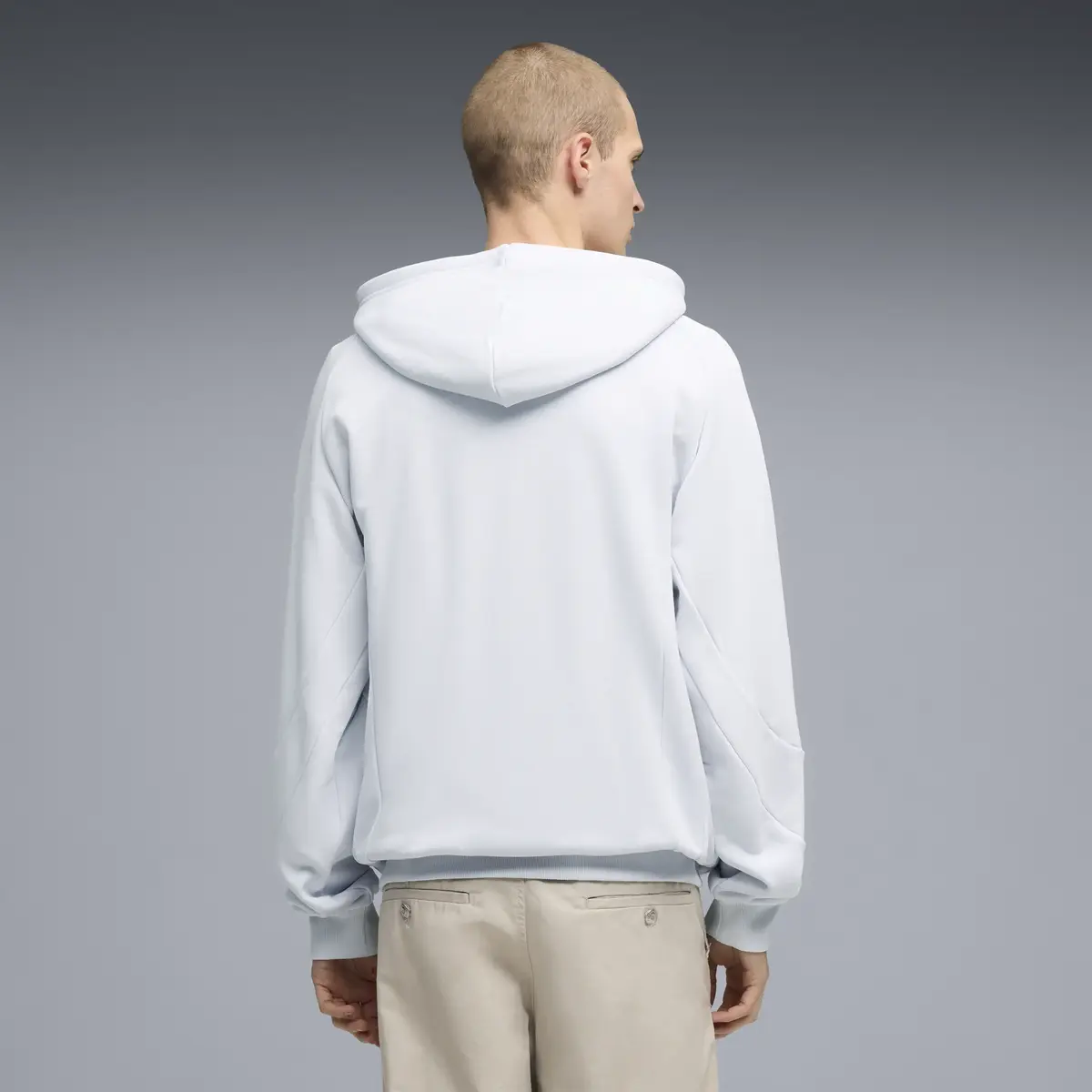 PUMA BMW MMS Ls Pumatech-X Hoodie Gri Erkek Sweatshirt