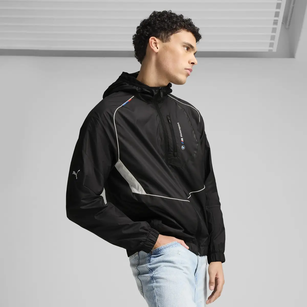 PUMA BMW MMS WOVEN JACKET Siyah Erkek Ceket