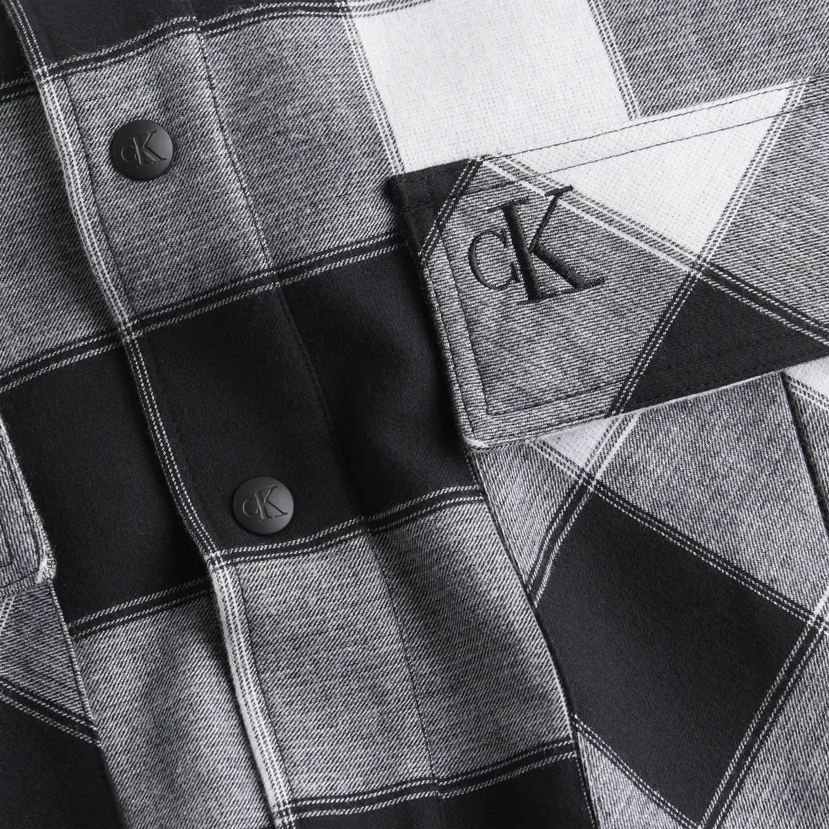 Calvin Klein OVERSIZED BUFFALO CH Erkek Beyaz Gömlek