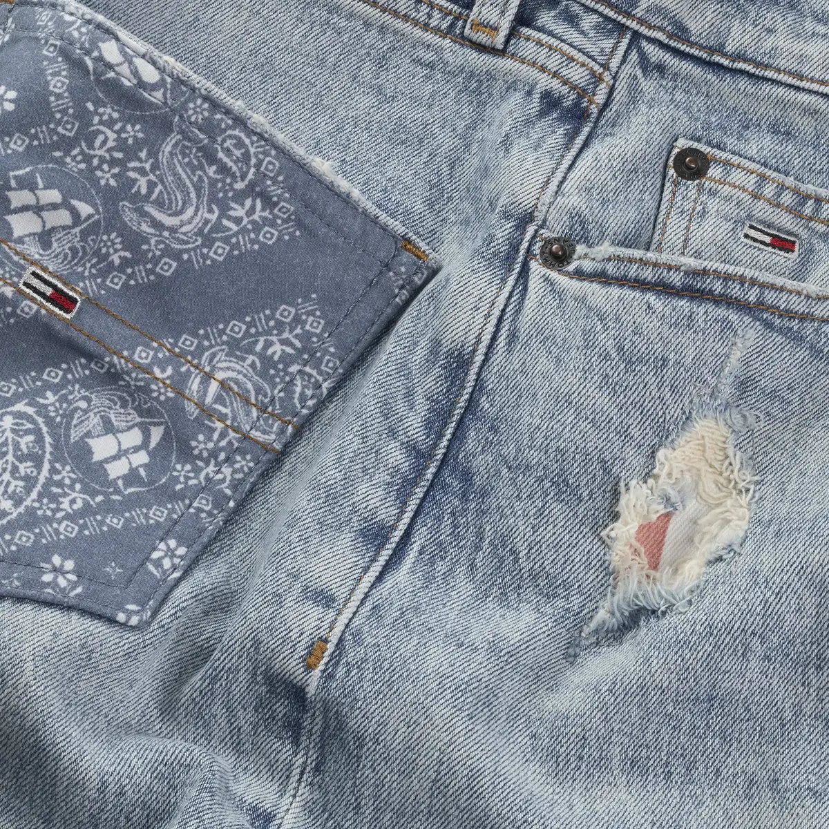 Tommy Hilfiger LAYLA HR SLIM STR BI, 1AB Mavi Kadın Jean Pantolon