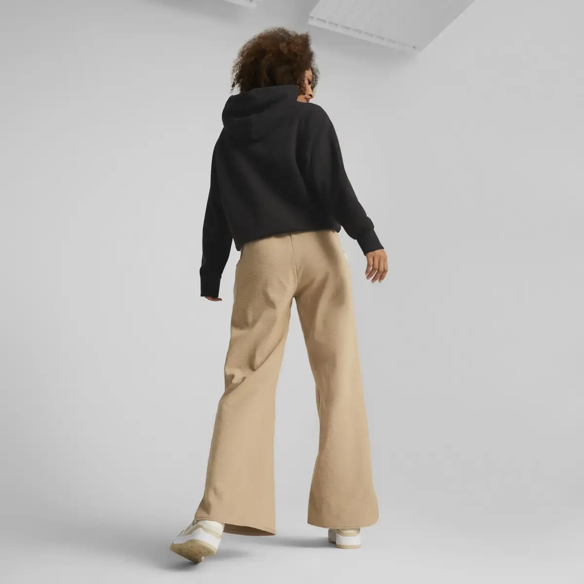 Puma Infuse Wide Leg Pants Dk Siyah Bej Eşofman Altı