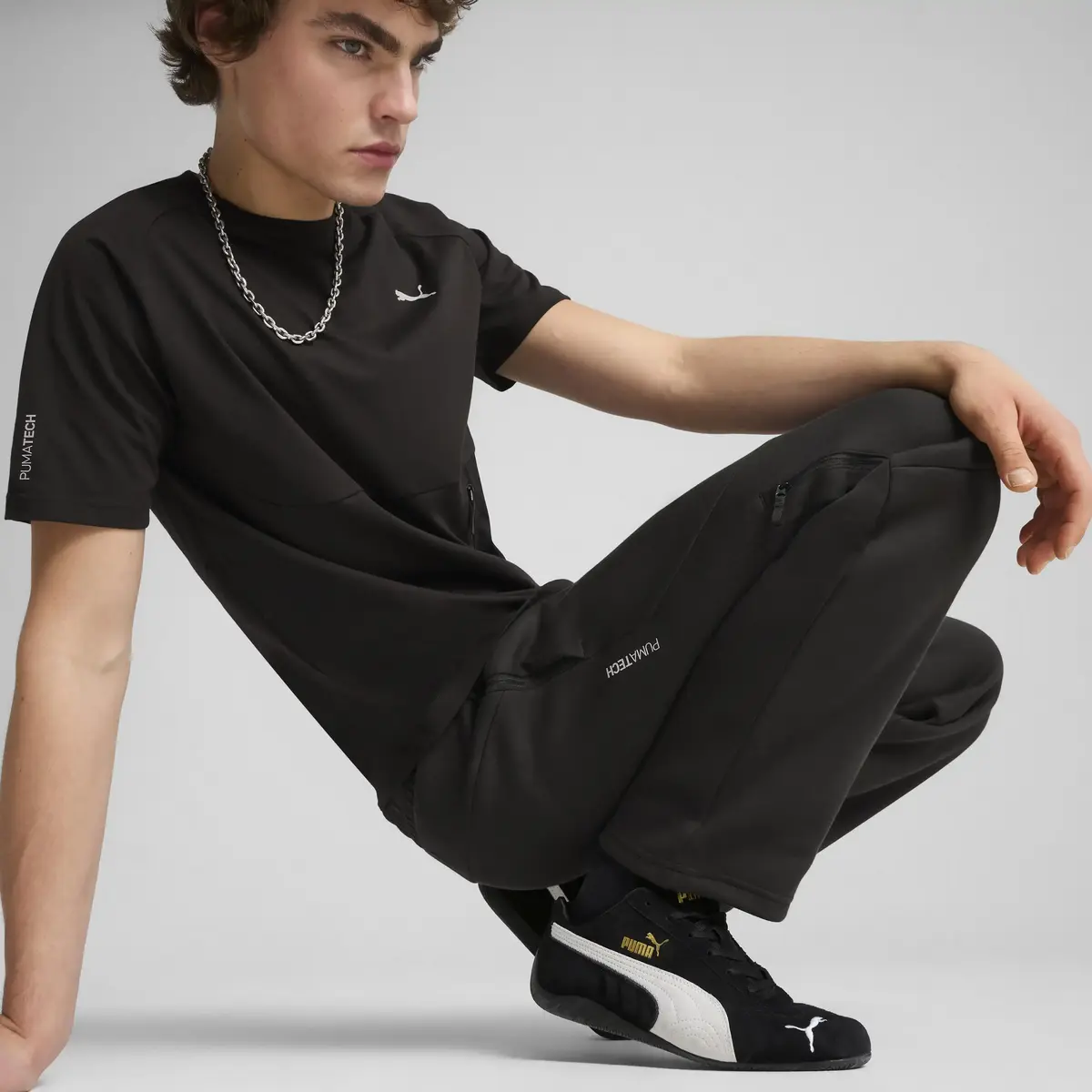 PUMATECH Track Pants Siyah Erkek Eşofman Altı