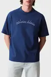 Calvin Klein PREMIUM TERRY CHAIN STITCH SHORT Mavi Erkek Şort
