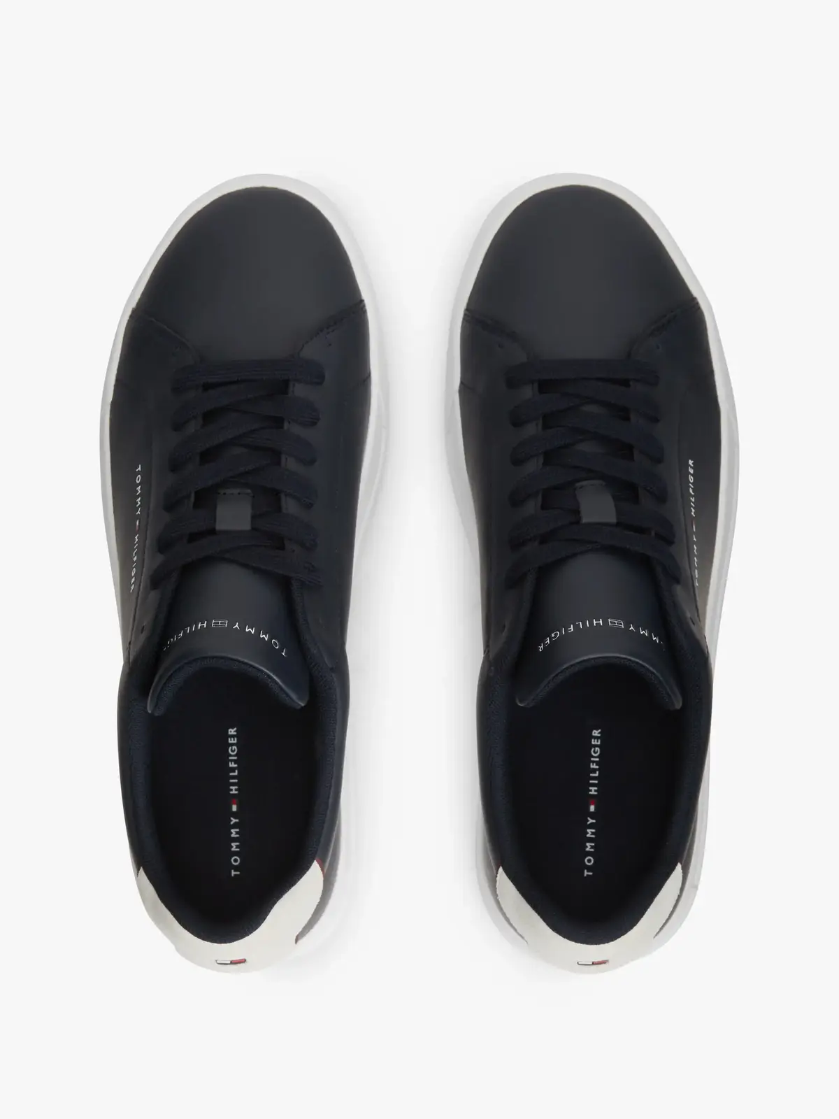 Tommy Hilfiger TH COURT LTH DETAIL, DW5 Siyah Erkek Spor Ayakkabı & Sneaker